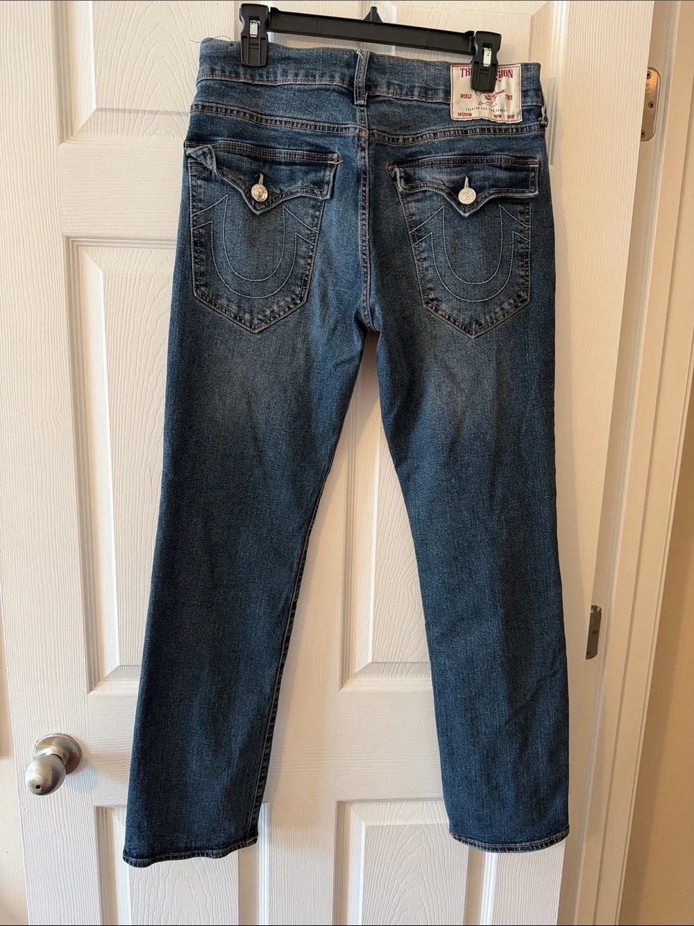 Vintage True Religion Men’s Dark Blue Relaxed Straight Leg Jeans / Ricky